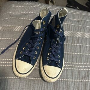 Classic Blue High-Top Sneakers